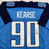 Autographed/Signed Jevon Kearse Tennessee Powder Blue Football Jersey JSA COA