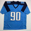 Autographed/Signed Jevon Kearse Tennessee Powder Blue Football Jersey JSA COA