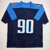 Autographed/Signed Jevon Kearse Tennessee Dark Blue Football Jersey JSA COA