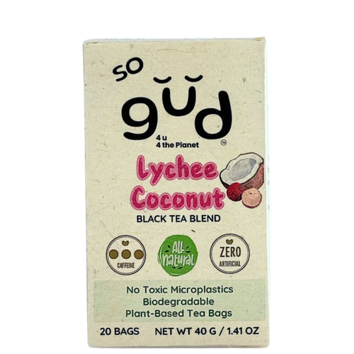 Lychee Coconut Black Tea | Plant-based Tea Bags