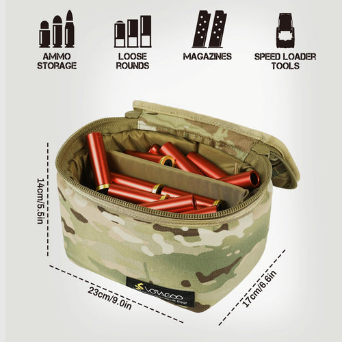 Tactical Ammo Bag, Ammos Transportation Bag for Pistol Rifle and Shotgun Range