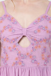 Placement Embroidered Corset Midi Dress with Sweet heart Neckline XS to 2XL
