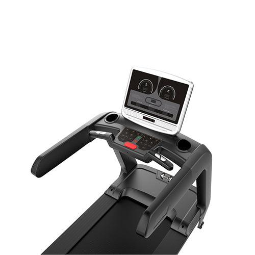 LED Screen Commercial Treadmill - Muscle D Fitness - Built in Fan - Adjustable Speed and Incline - Cup Holders