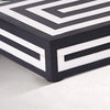 Black White Resin Inlay Concentric Decorative Box - 8 Sizes