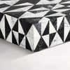 Decorative Box Medley Harlequin Resin Inlay, Black - White, 6 sizes