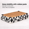 Decorative Box Medley Harlequin Resin Inlay, Black - White, 6 sizes