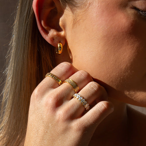 Daphne Baguette Tennis Ring Caris Jewelry