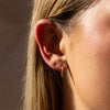 Tiny Classic Diamond Hoop Earrings Caris Jewelry