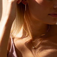 Antonia Herringbone Chain Necklace Caris Jewelry