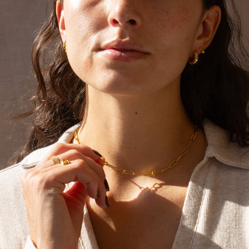 Vega Hoop Earrings Caris Jewelry