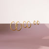 Medium Classic Clicker Hoop Earrings Caris Jewelry