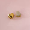 Heather Pavé Heart Earrings Caris Jewelry