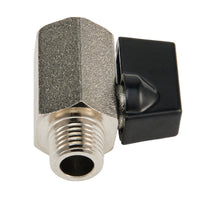 Mini Ball Valve, 1/4" Male NPT x 1/4" Female NPT Thread (Lead Free)