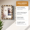 Make to Order resin inlay wall mirror frame hypno daze pattern 18x24