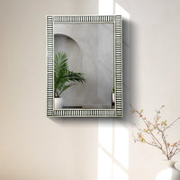 Make To Order bone resin inlay wall hanging mirror fame 40x30