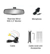 Master Tailgaters 10.5" Rear View Mirror with 4.3" LCD Screen + Wireless Calling Enabled | Rearview Universal Fit Mount | Auto Adjusting Brightness LCD | Anti Glare | Full Original Mirror Replacement