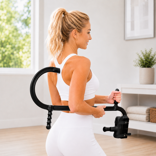 MVPmini Percussion Massage System with Vibration & Premum Silicone Massage Heads with Impact Control that Contour to Your Body