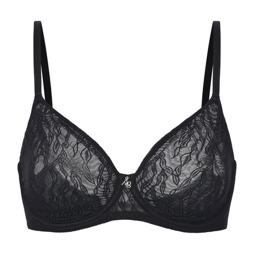 Julie Molded Lace & Mesh T-Shirt Bra