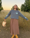 Made New Cropped LS Women's Tee