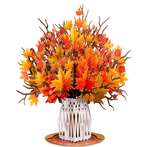 HugePop Pop Up Maple Leaf with Detachable Bouquet