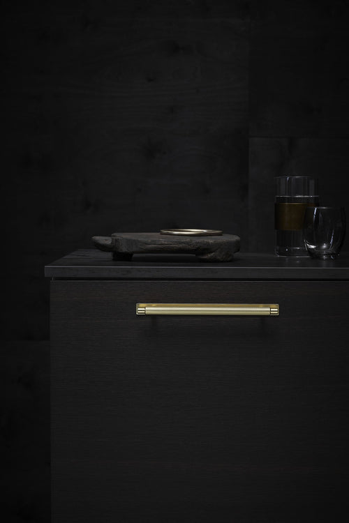 Brushed Gold "Manor" Knurled Cabinet Knobs and Drawer Pulls Euro • Knobs