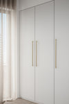Brushed Gold "Manor" Knurled Cabinet Knobs and Drawer Pulls Euro • Knobs