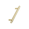 Brushed Gold "Manor" Knurled Cabinet Knobs and Drawer Pulls Euro • Knobs