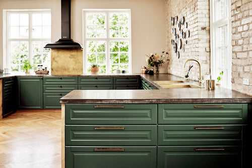 Knurled Backplate Antique Bronze "Manor" Knobs and Drawer Pulls Euro • Knobs