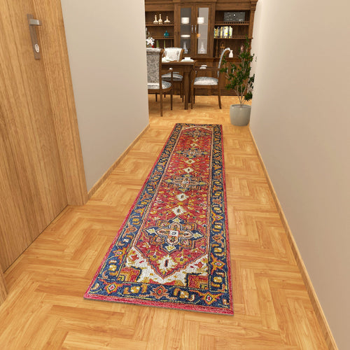 Premium Hand-Tufted Rug Made of 100% Wool  - Maras Palace - 2x8 Feet