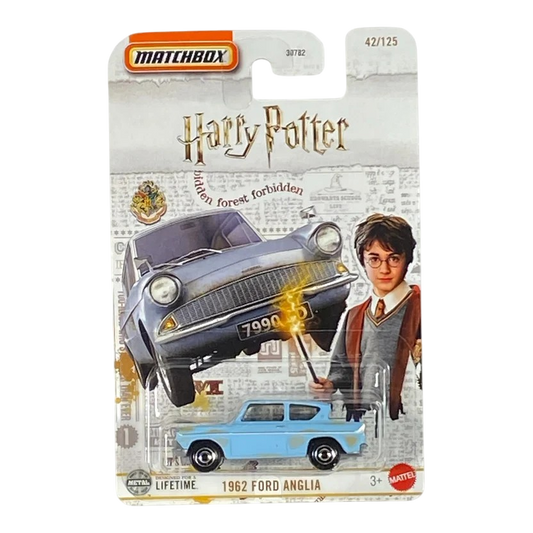 Matchbox 1962 Ford Anglia Harry Potter 42/125 Blue Die-Cast Car