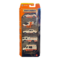 Matchbox MBX Rescue 5 Pack Vehicles Set