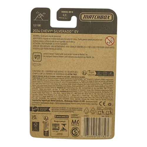 Matchbox 2024 Chevy Silverado EV - Matchbox Series 12/100