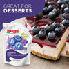 Mazzoni Blueberry Fruit Puree, 100% Fruit, No Sugar Added 1 kg (2.2 lb)