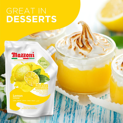 Mazzoni Lemon Fruit Juice, 100% Fruit , No Sugar Added 2.2 lb
