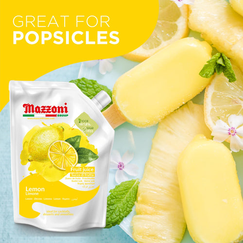 Mazzoni Lemon Fruit Juice, 100% Fruit , No Sugar Added 2.2 lb