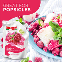 Mazzoni Raspberry Fruit Puree, 100% Fruit, No Sugar Added 1 kg (2.2 lb)