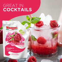 Mazzoni Raspberry Fruit Puree, 100% Fruit, No Sugar Added 1 kg (2.2 lb)
