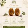 2-Pack Mediterranean Olive Wood Salt & Pepper Egg-Shaped Shakers