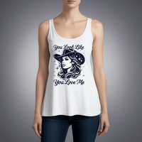 Cosmic Cowgirl Micro Ribbed Tank Top  - You Look Like You Love Me