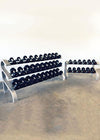 Three Tier 12 Pairs Dumbbell Rack - Muscle D Fitness - Commercial Grade 3 Tier Dummbbell Rack