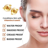 Golden Caramel Any Wear Creme - A Waterproof Multi-tasking creme to powder product for eyes, cheeks & lips. Can be worn anywhere