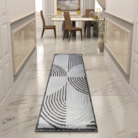 Premium Hand-Tufted Rug Made of 100% Wool  - Mono Loops - 2x10 Feet