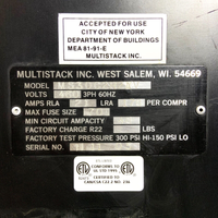 Low Price for All Multistack Modular MS30C2H2A 30 Ton Water Cooled Chiller