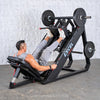 Excel Linear Hack/Leg Press - Muscle D Fitness - Plate Load Hack Squat Combo - Weight Storage Pegs - Adjustable Foot Plate / Back Pad