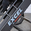 Excel Linear Hack/Leg Press - Muscle D Fitness - Plate Load Hack Squat Combo - Weight Storage Pegs - Adjustable Foot Plate / Back Pad