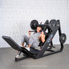 Excel Linear Hack/Leg Press - Muscle D Fitness - Plate Load Hack Squat Combo - Weight Storage Pegs - Adjustable Foot Plate / Back Pad