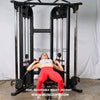 Muscle D Fitness 88" Dual Adjustable Pulley – Compact Cable Machine