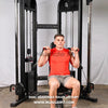 Muscle D Fitness 88" Dual Adjustable Pulley – Compact Cable Machine