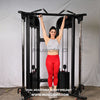 Muscle D Fitness 88" Dual Adjustable Pulley – Compact Cable Machine