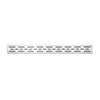 Linear Shower Drain 32" with Removable Grate,Brushed Polished 304 Stainless Steel Shower Drain,Floor Shower Drain with Hair Strainer, Adjustable Levelingft
